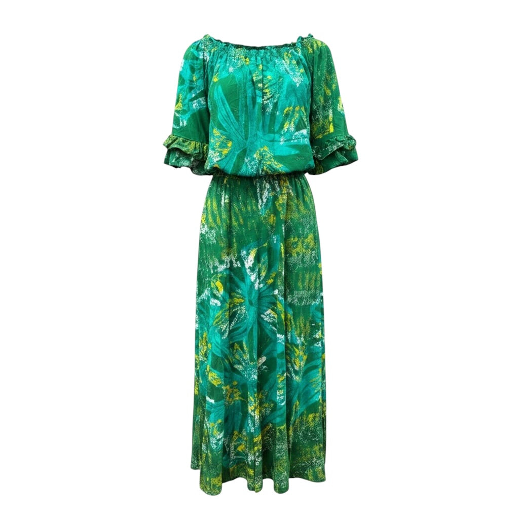 (Size 18) Hand-Painted Waist-band Dress