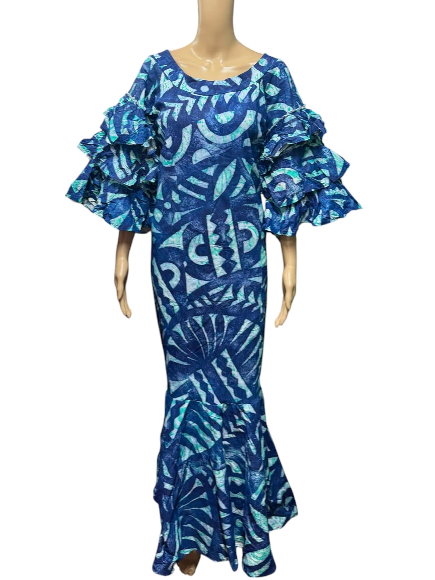 (Size 22) Mermaid Hand-painted Dress