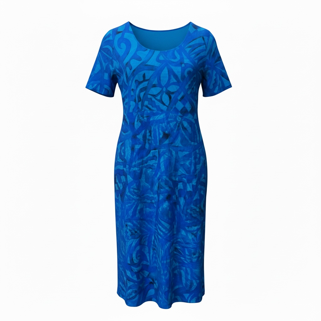 (Size 26) Hand-Painted A-Line Dress