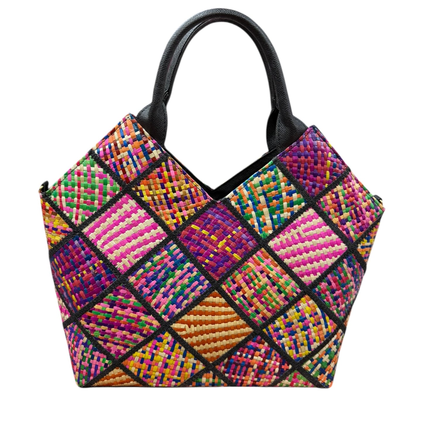 Prism Patchwork Satchel Bag
