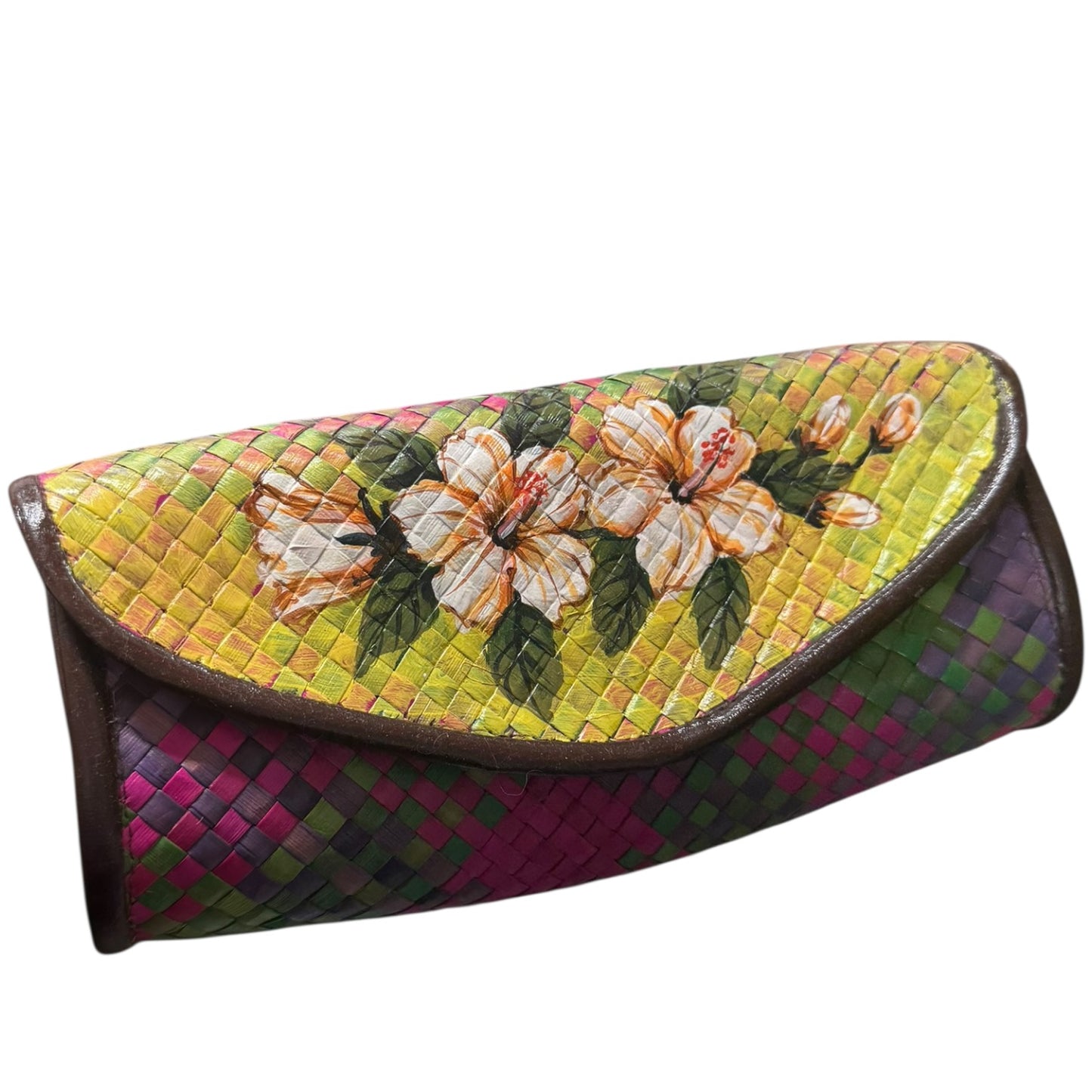 Manaia Floral Hand-Painted Clutch