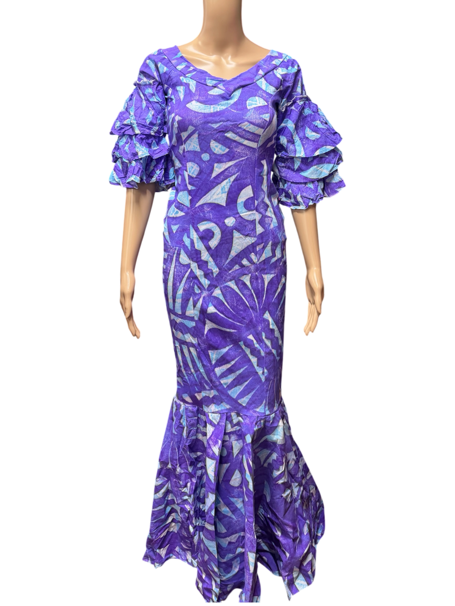 (Size 10) Mermaid Hand-painted Dress