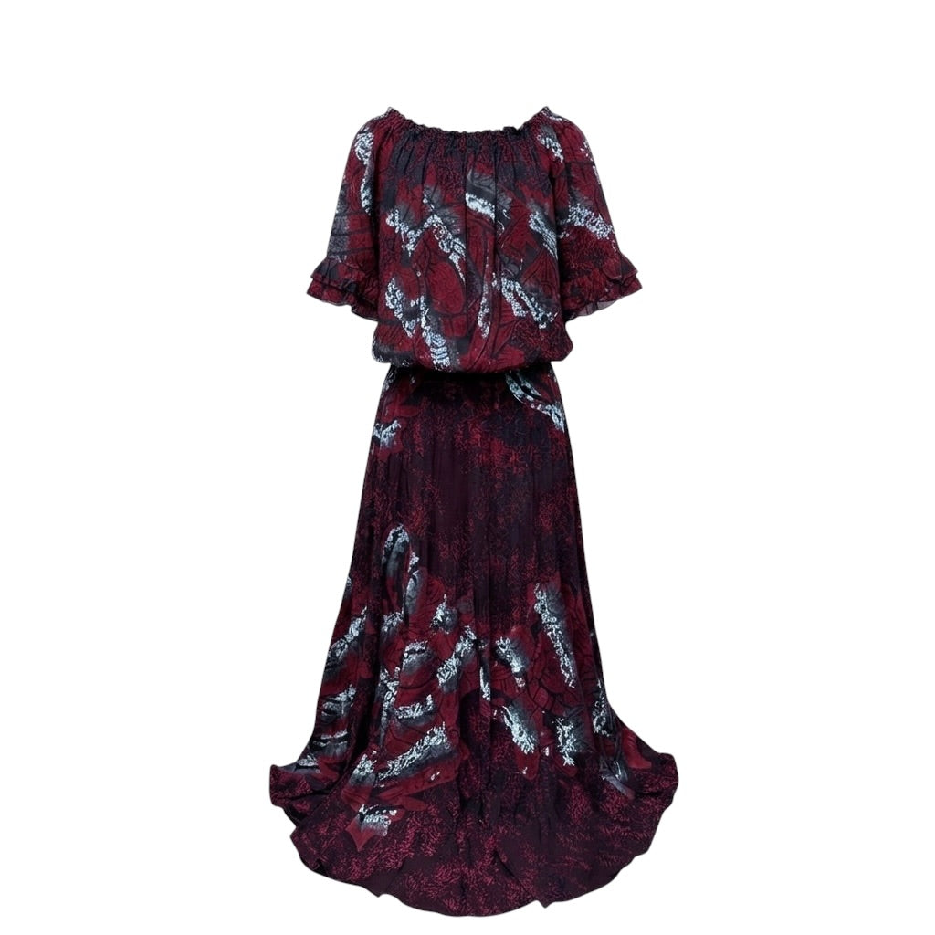 (Size 16) Hand-Painted Waist-band Dress
