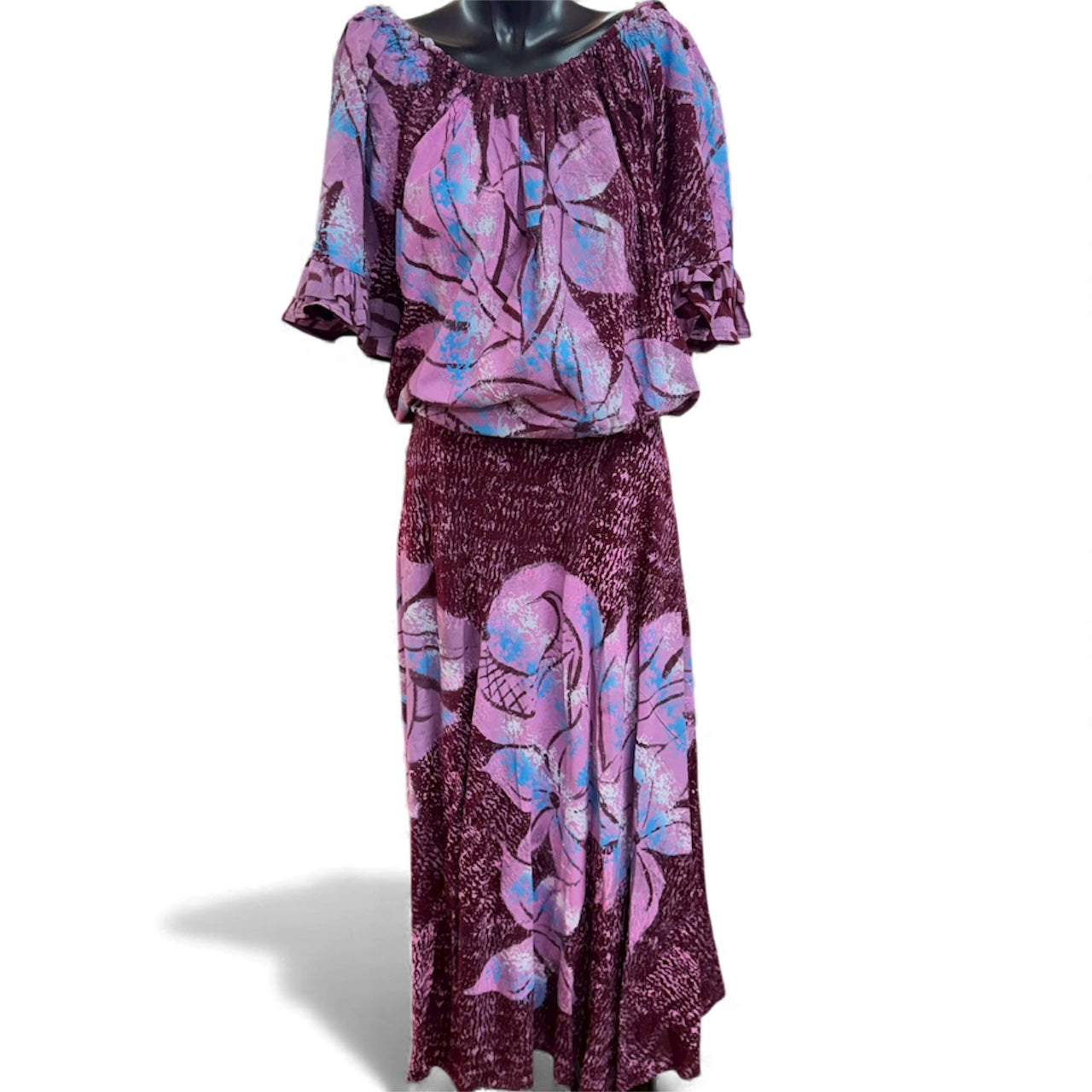 (Size 20) Hand-Painted Waist-band Dress