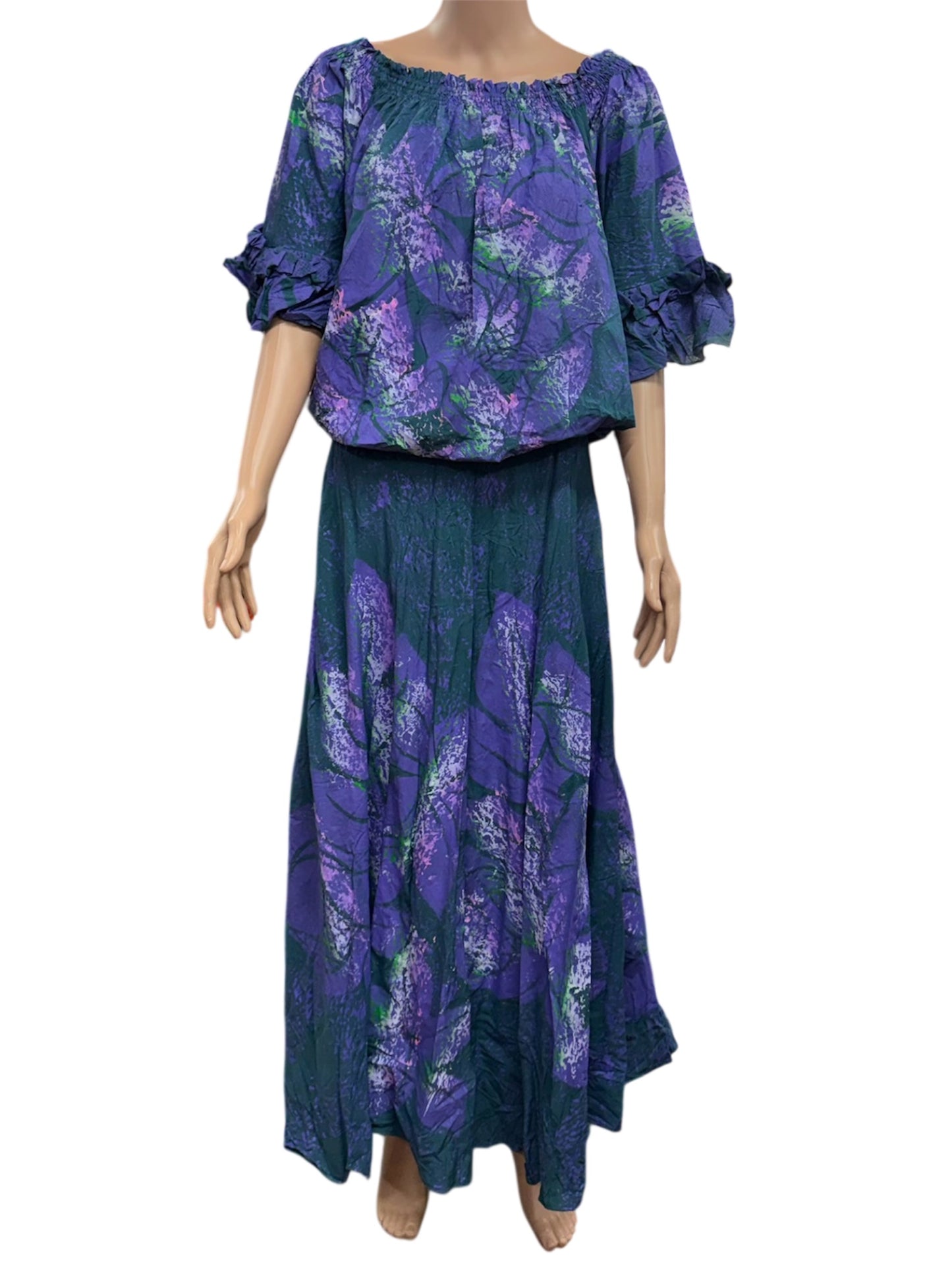 (Size 20) Hand-Painted Waist-band Dress