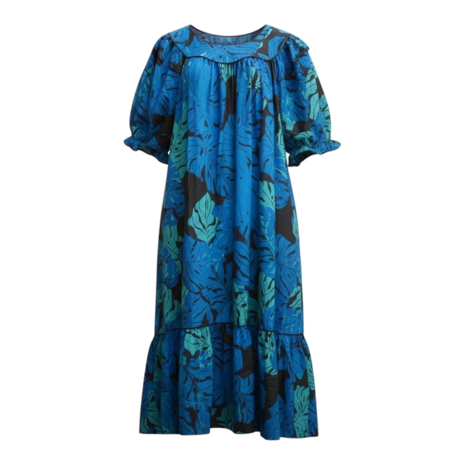 moomoo dress Hawaiian Muumuu Ohia Lehua Long Flare Multiple Sclerosis La DoubleJ Dresses Women -