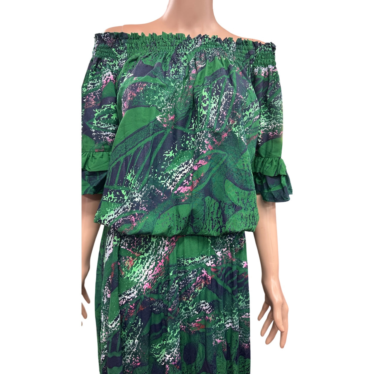 (Size 12) Hand-Painted Waist-band Dress