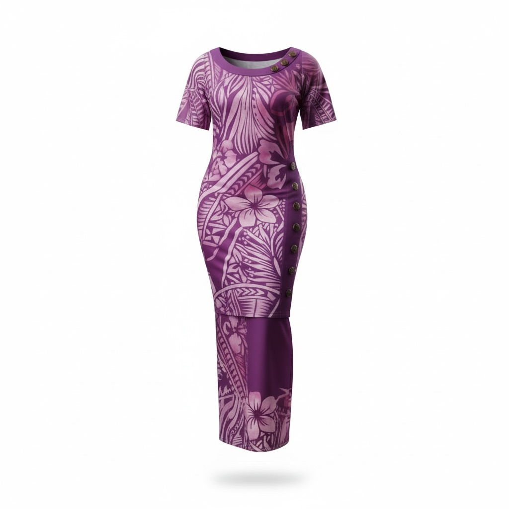 Deep Plum Puletasi