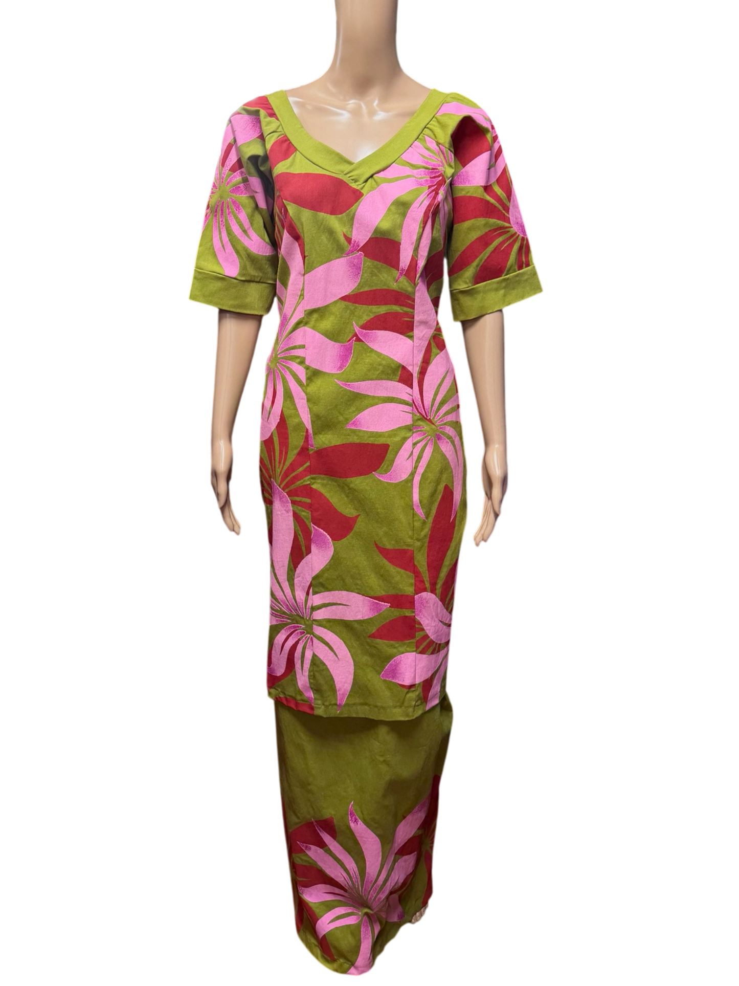 (Size 16) Hand-painted Puletasi