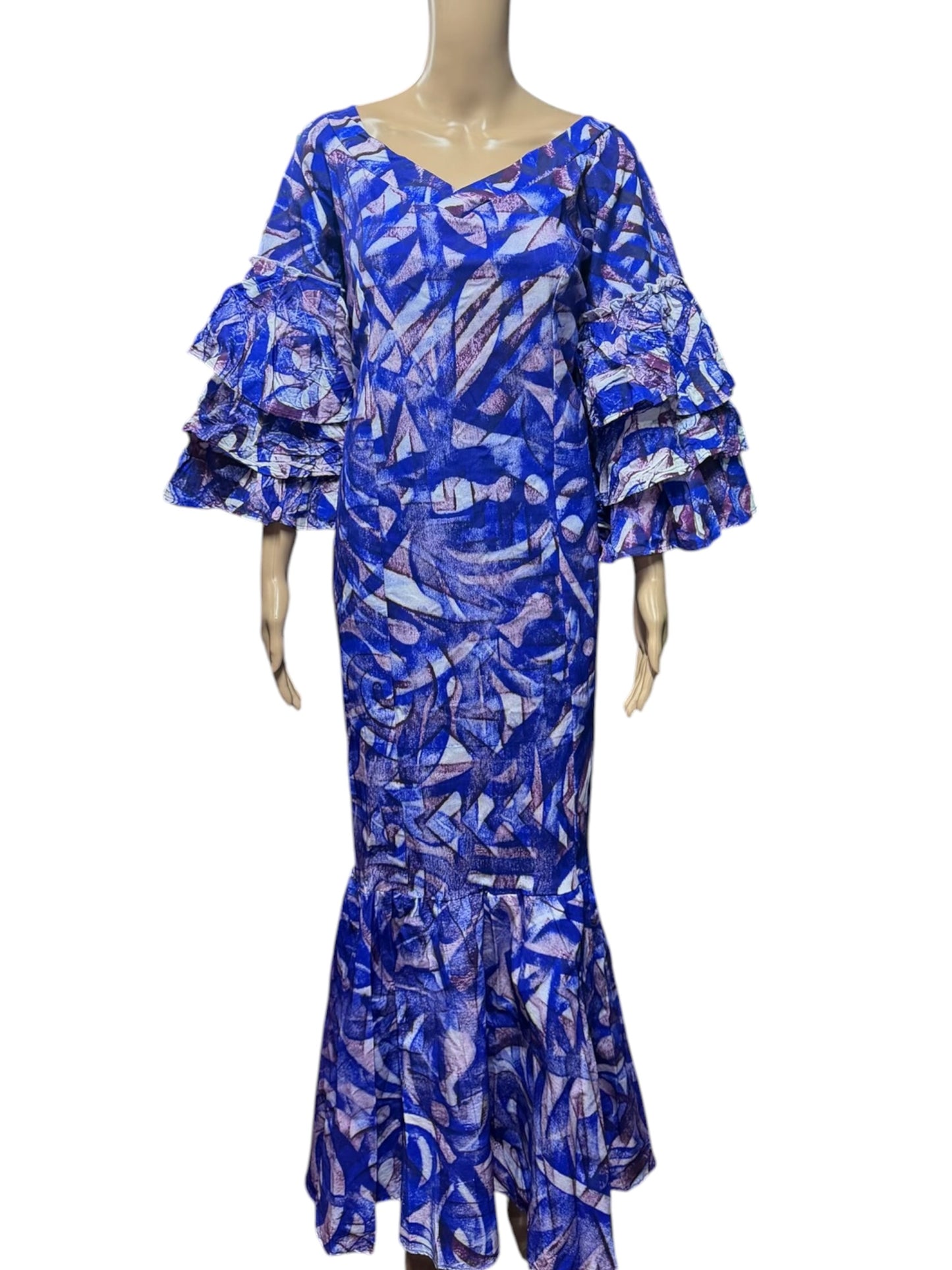 (Size 24) Mermaid Hand-painted Dress