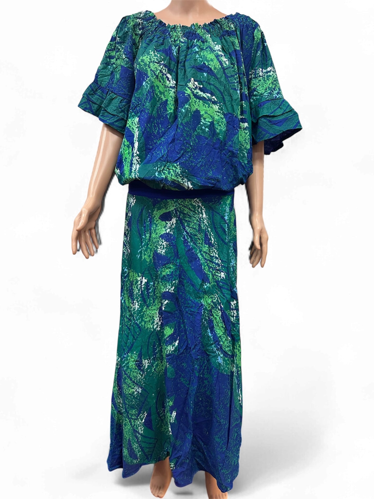 (Size 24) Hand-Painted Waist-band Dress