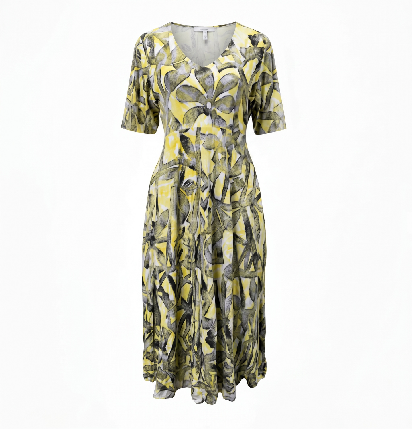 (Size 22) Hand-Painted A-Line Dress