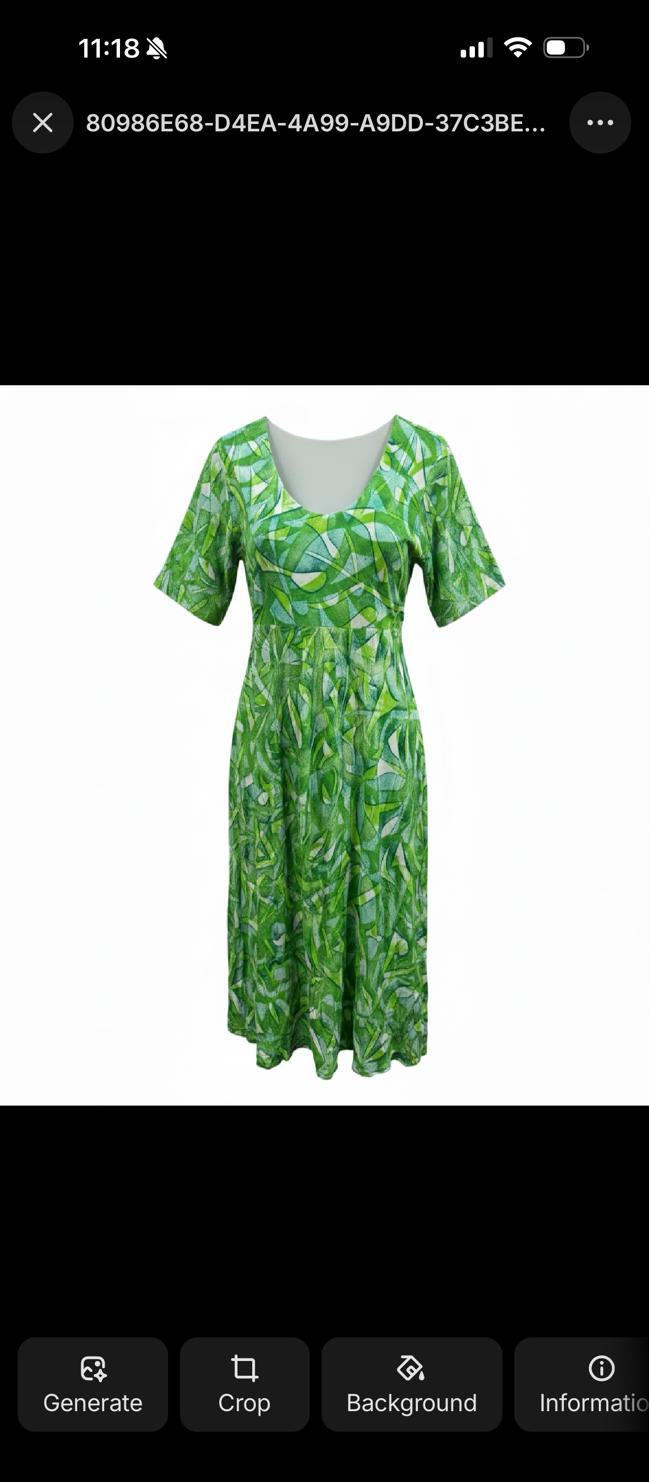 (Size 20) Hand-Painted A-Line Dress
