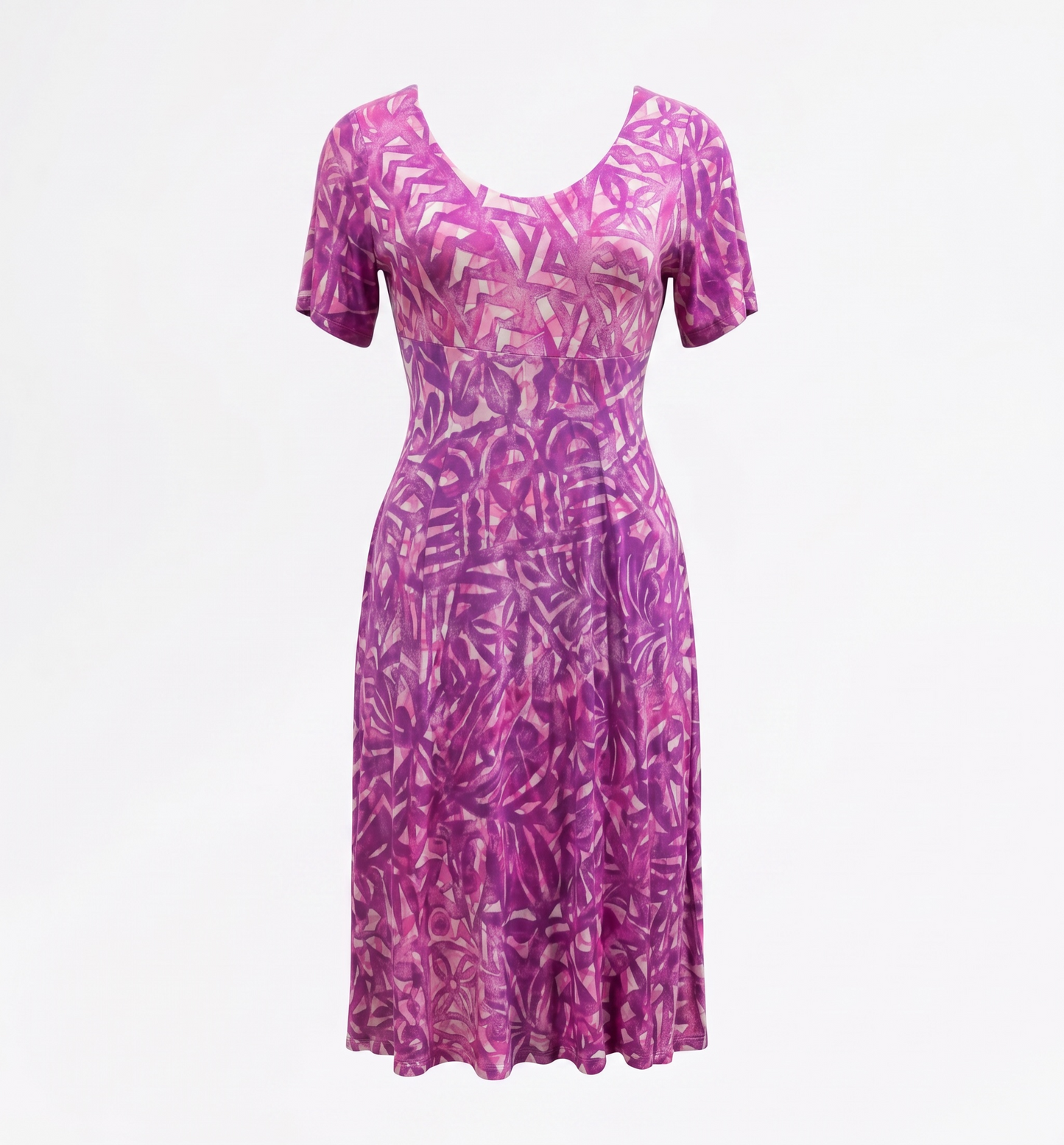(Size 18) Hand-Painted A-Line Dress