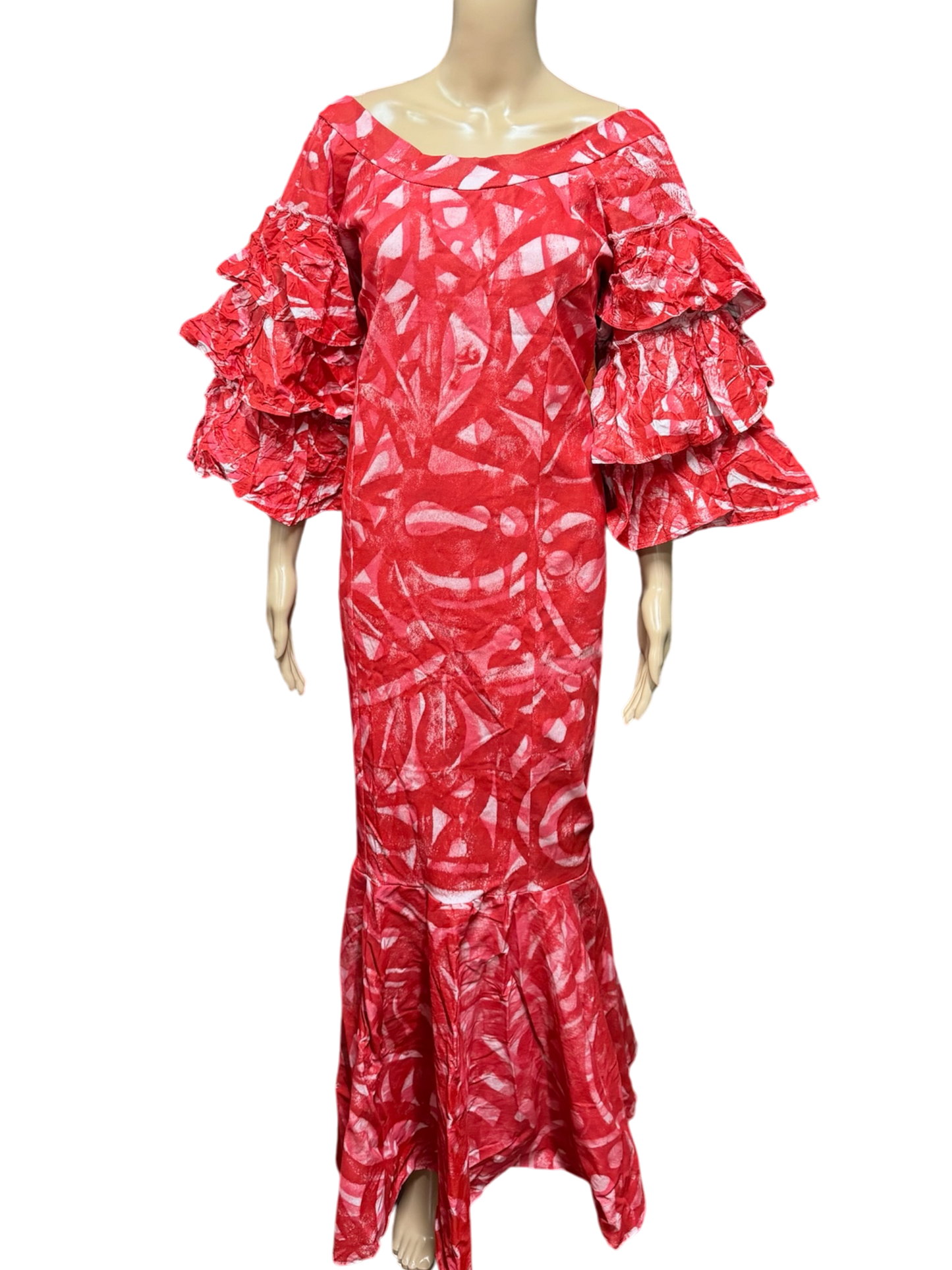 (Size 20) Mermaid Hand-painted Dress