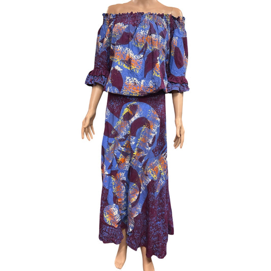 (Size 18) Hand-Painted Waist-band Dress