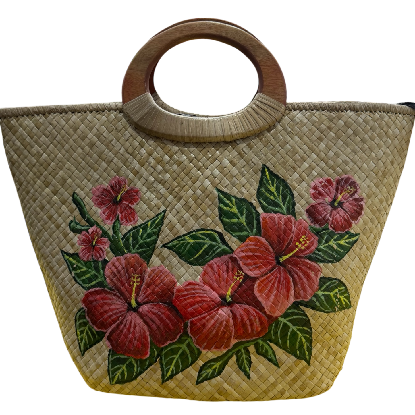 Loto’ofa Red Hand-painted tote
