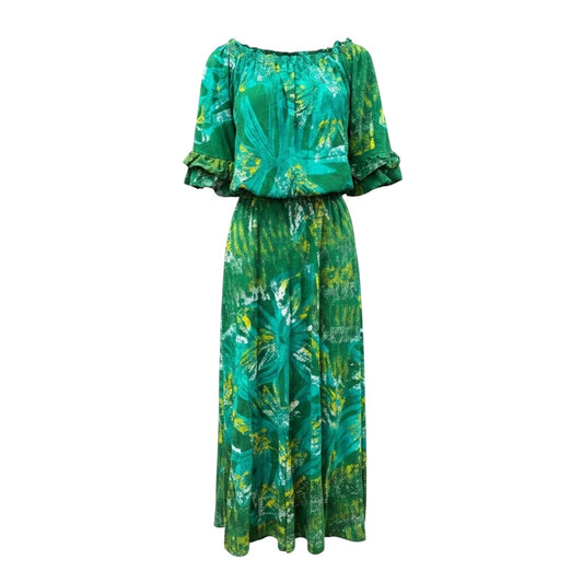 (Size 18) Hand-Painted Waist-band Dress