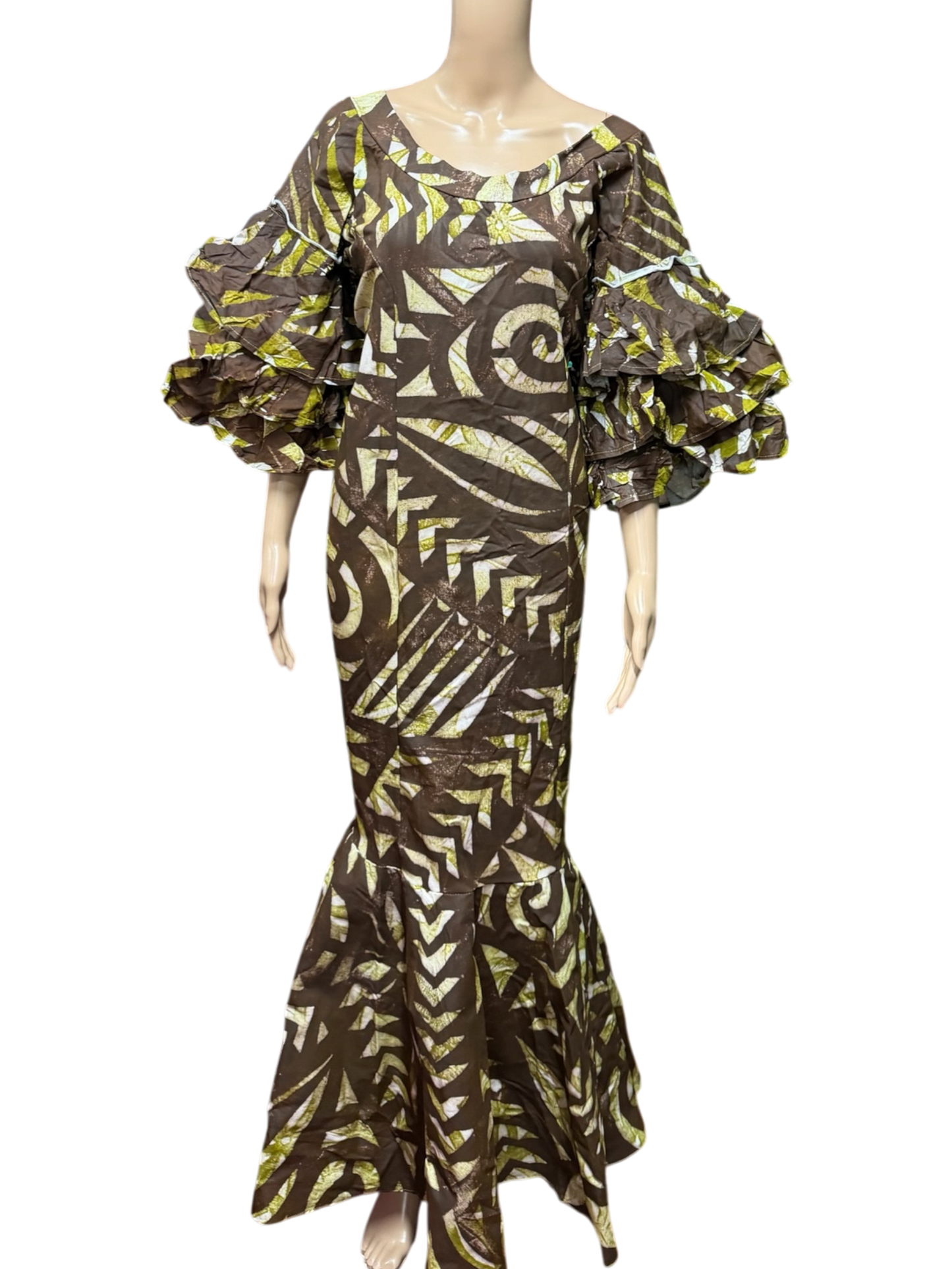 (Size 20) Mermaid Hand-painted Dress