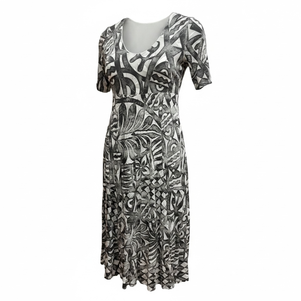 (Size 16) Hand-Painted A-Line Dress