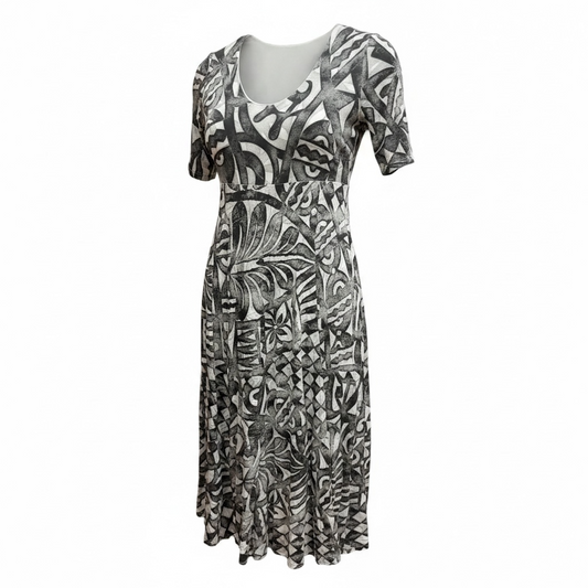 (Size 16) Hand-Painted A-Line Dress