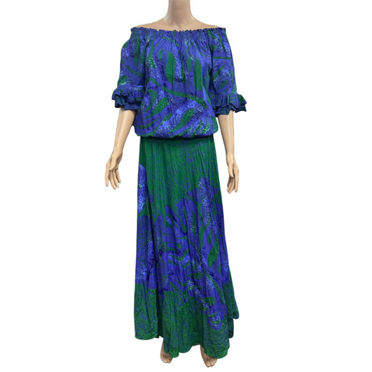 (Size 12) Hand-Painted Waist-band Dress