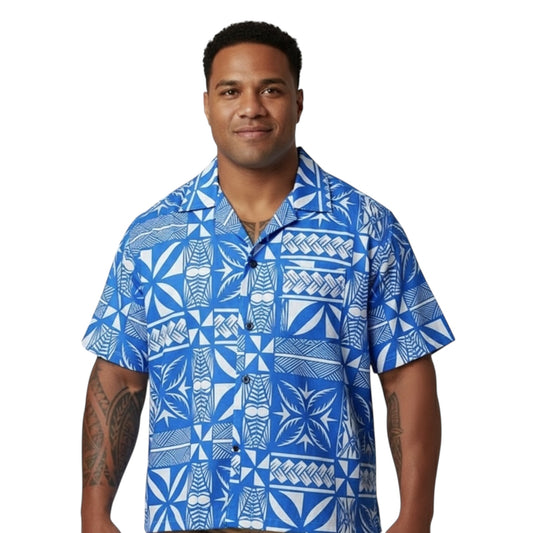 Blue Tapa Men’s Shirt