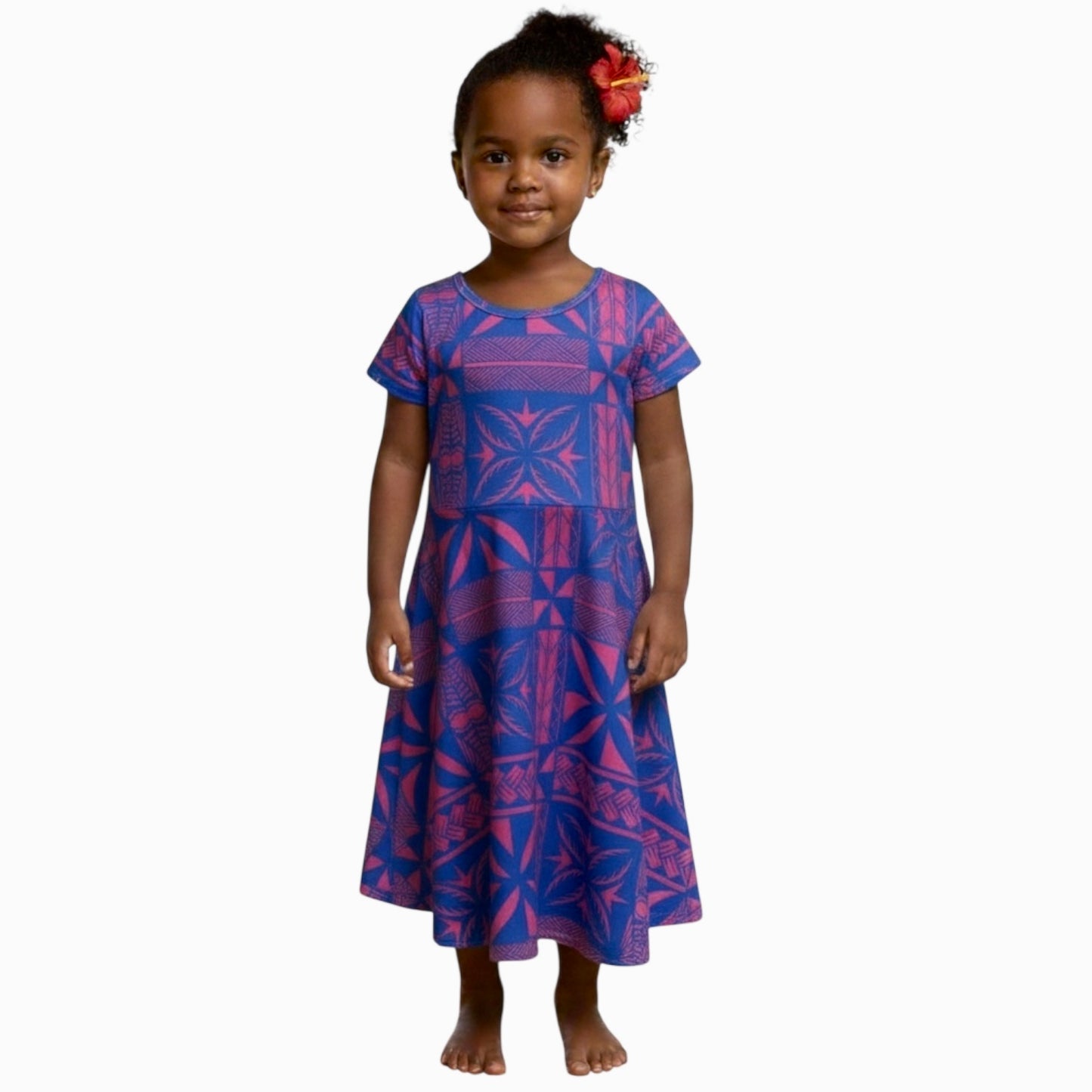 Purple Tapa Girl’s Dress