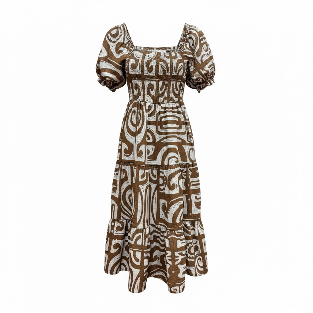 Cocoa Sands Smocked Midi Dress