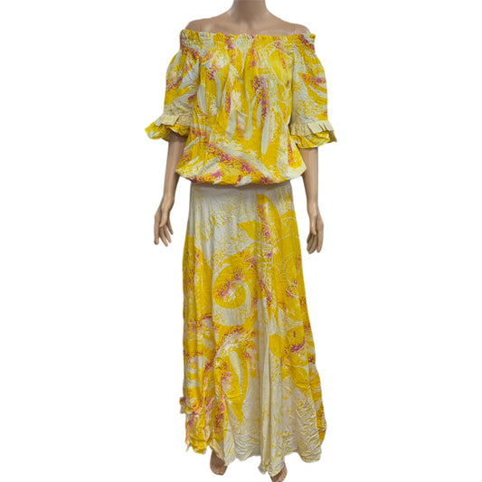 (Size 18) Hand-Painted Waist-band Dress