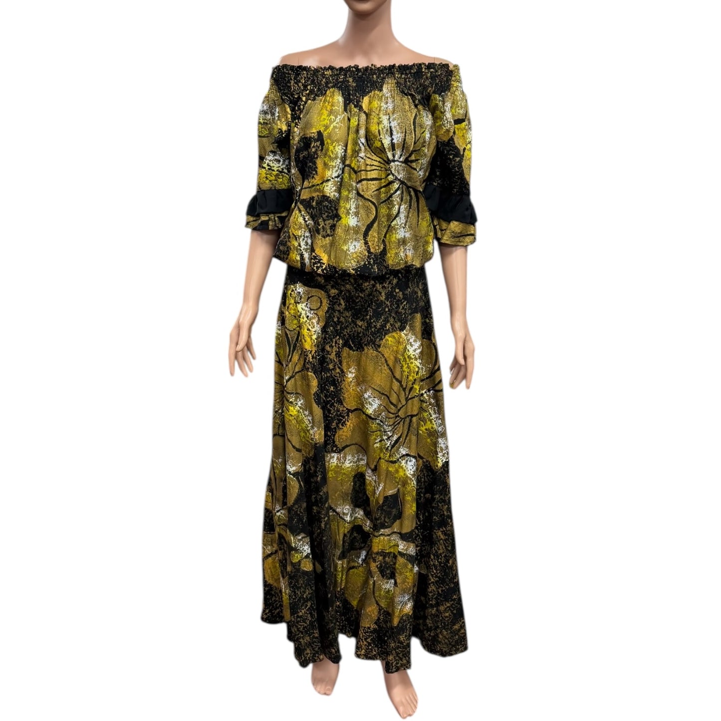 (Size 22) Hand-Painted Waist-band Dress