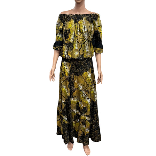 (Size 22) Hand-Painted Waist-band Dress