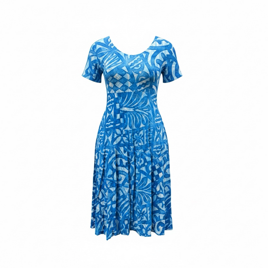(Size 22) Hand-Painted A-Line Dress