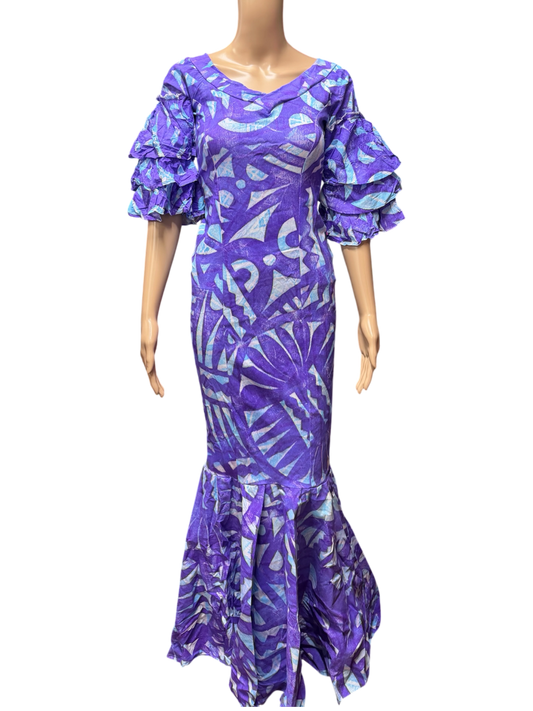 (Size 10) Mermaid Hand-painted Dress