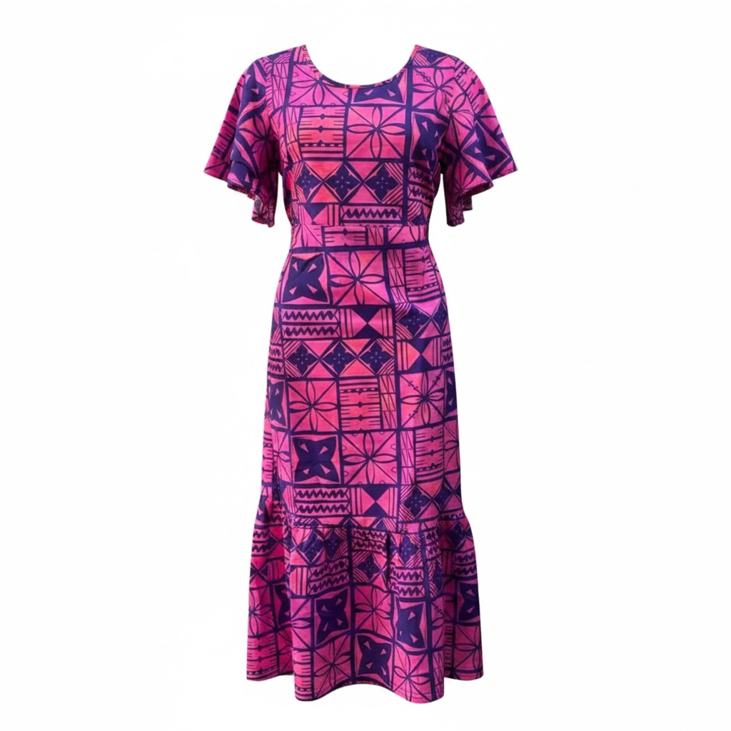 Lomai - Grape Ladies Dress