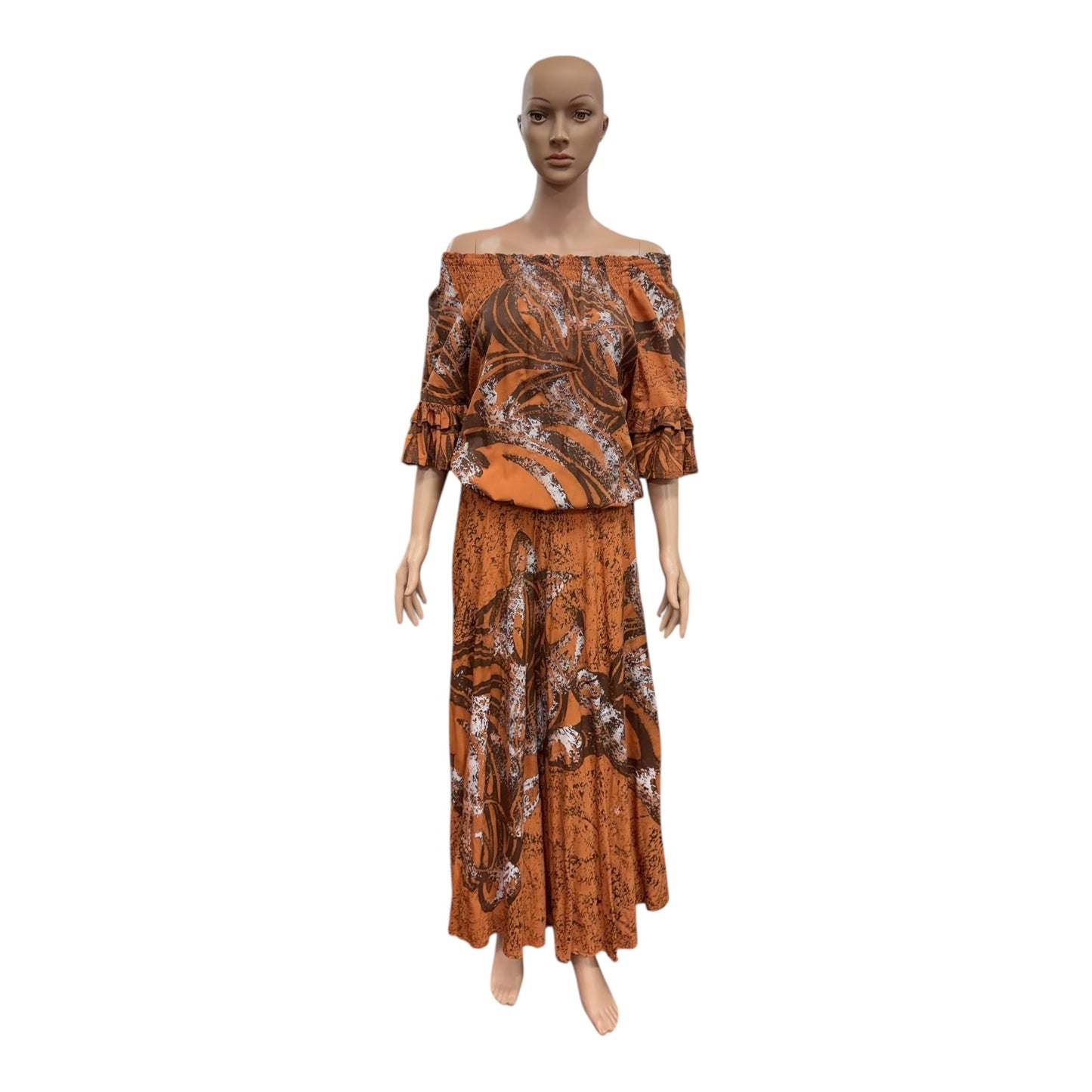 (Size 12) Hand-Painted Waist-band Dress