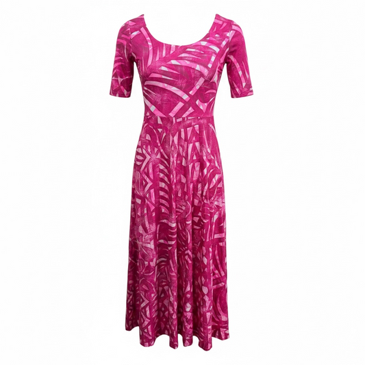 (Size 10) Hand-Painted A-Line Dress