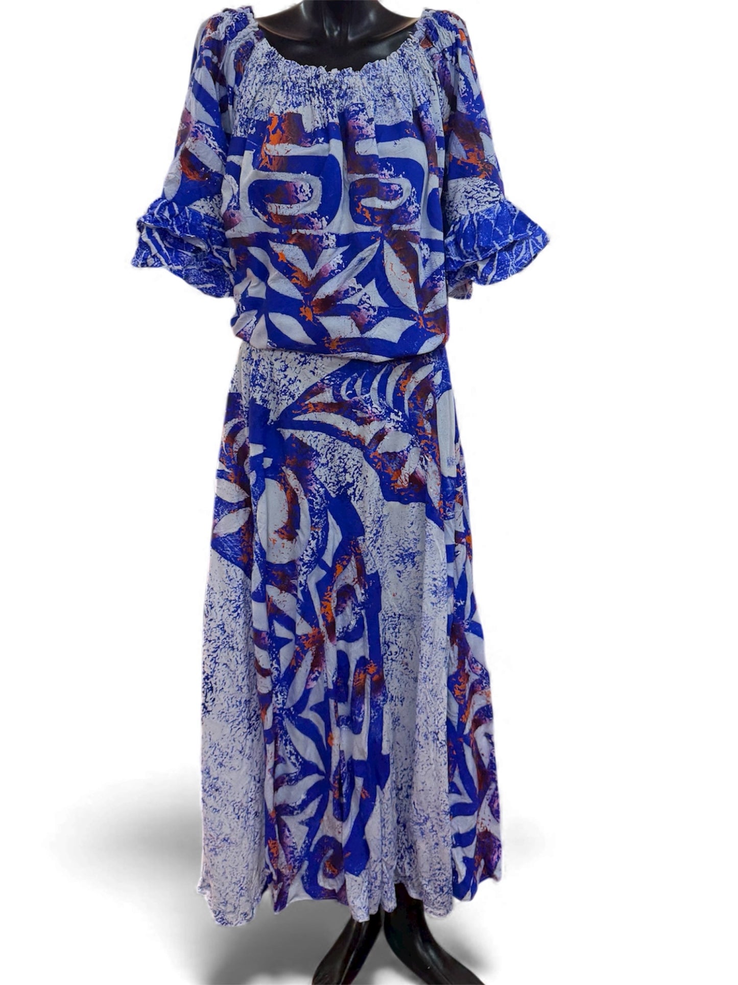 (Size 20) Hand-Painted Waist-band Dress