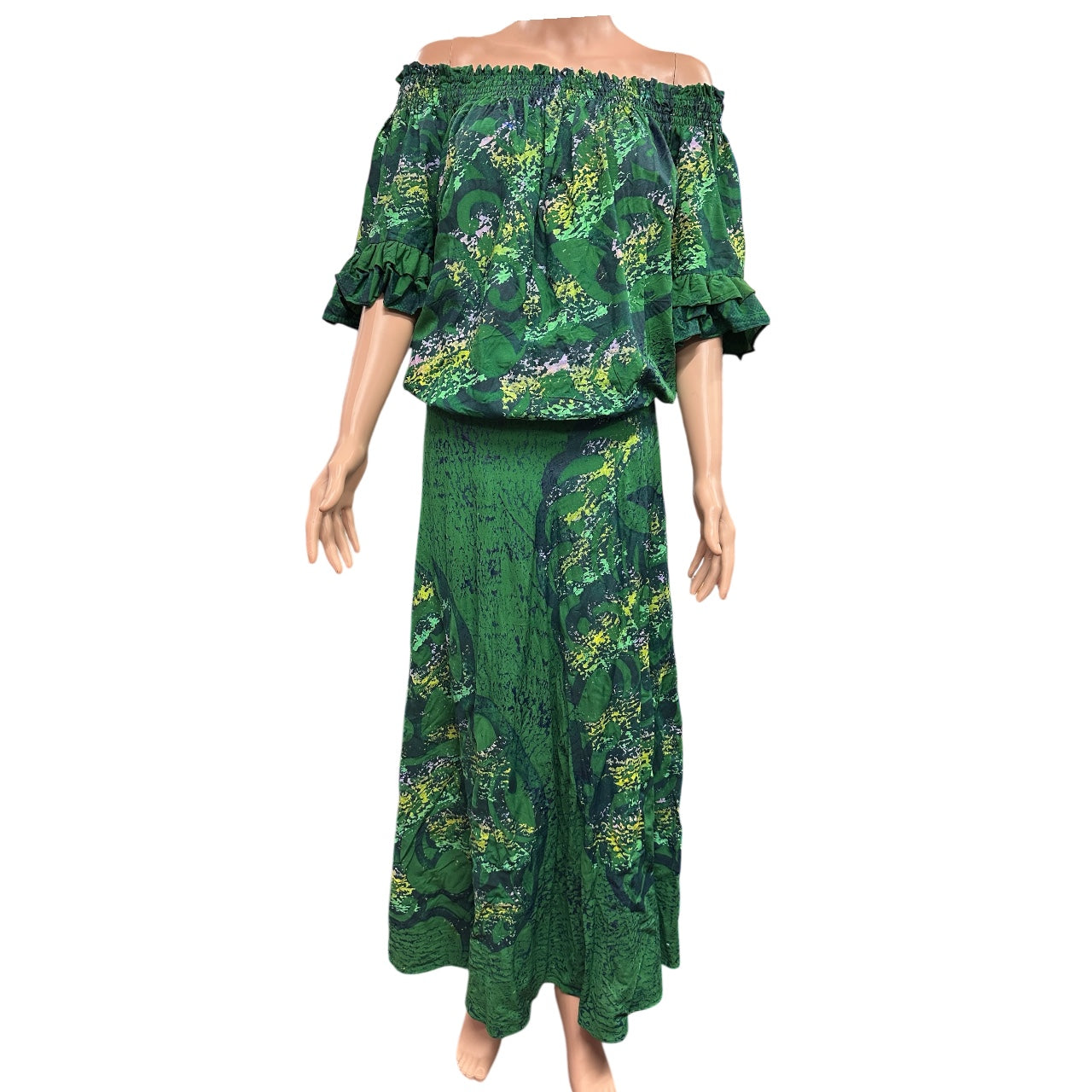 (Size 20) Hand-Painted Waist-band Dress