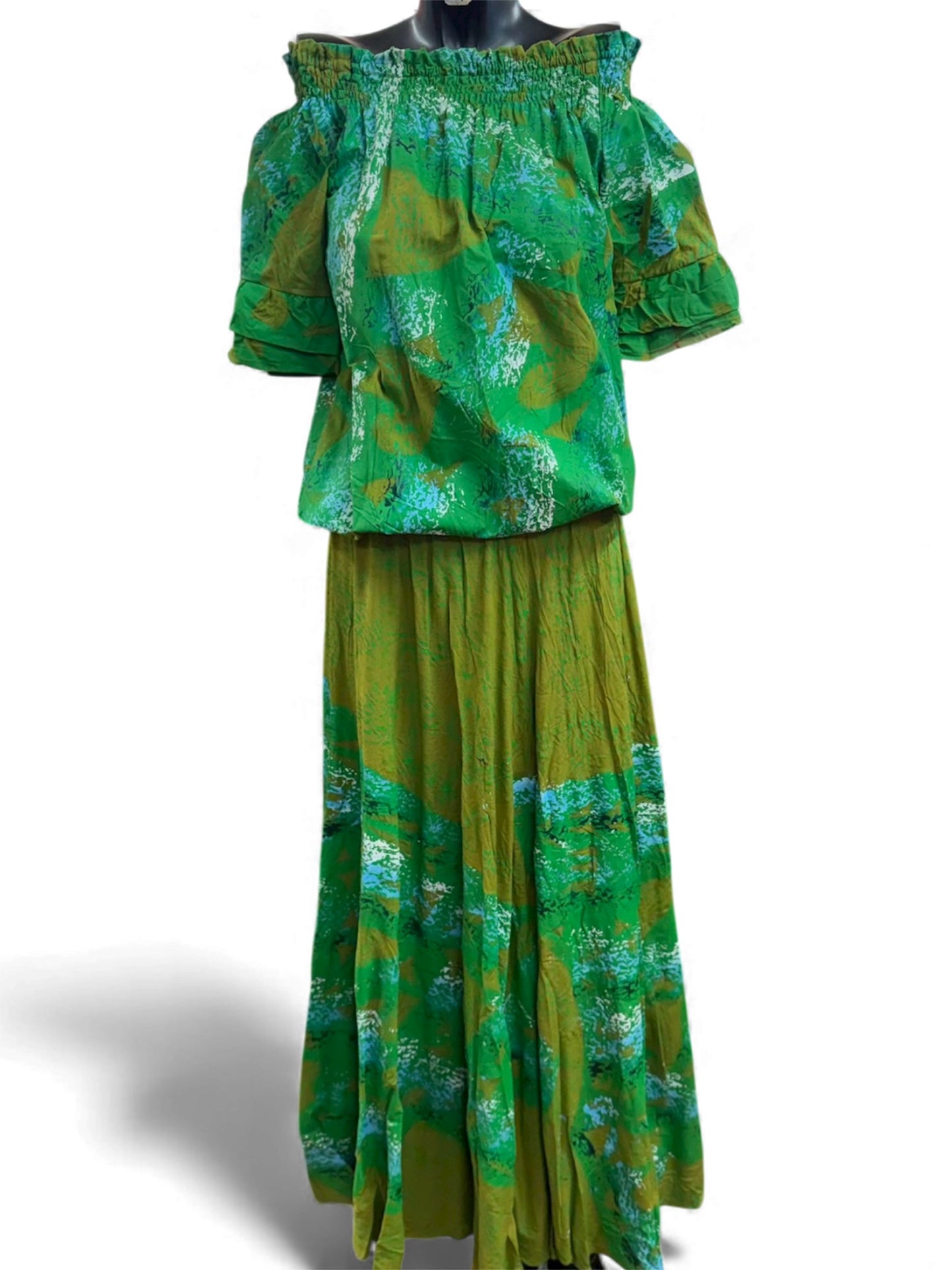 (Size 10) Hand-Painted Waist-band Dress