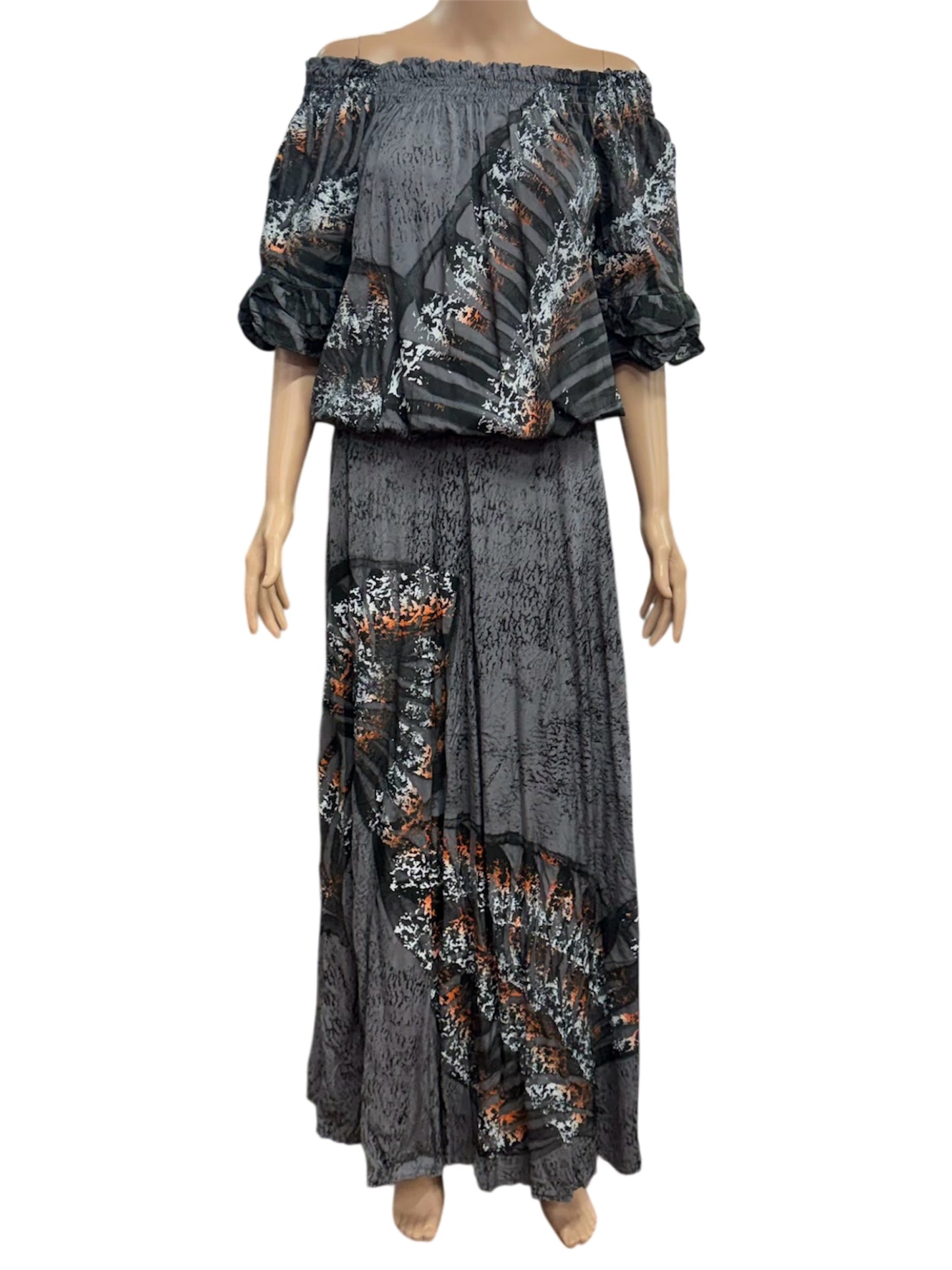 (Size 16) Hand-Painted Waist-band Dress