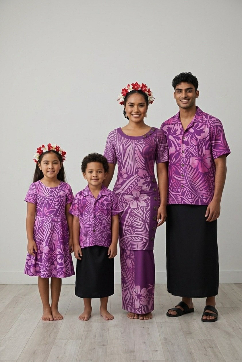 Deep Plum Girl's Dress