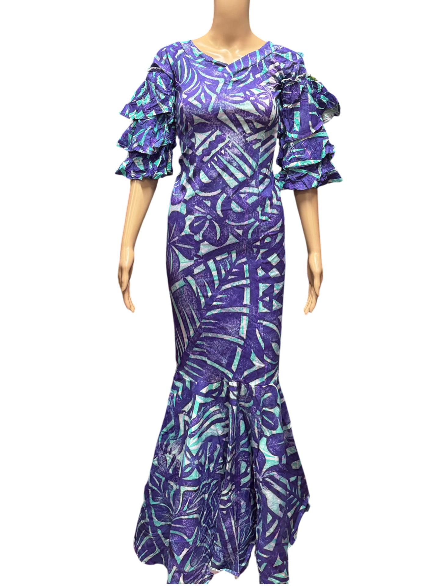 (Size 10) Mermaid Hand-painted Dress