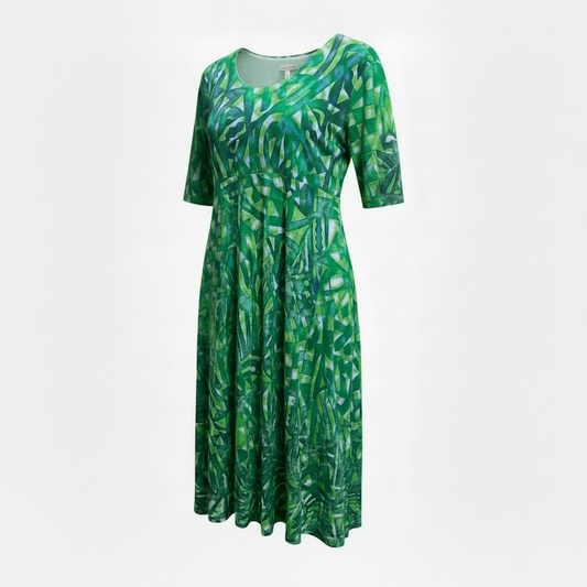(Size 24) Hand-Painted A-Line Dress