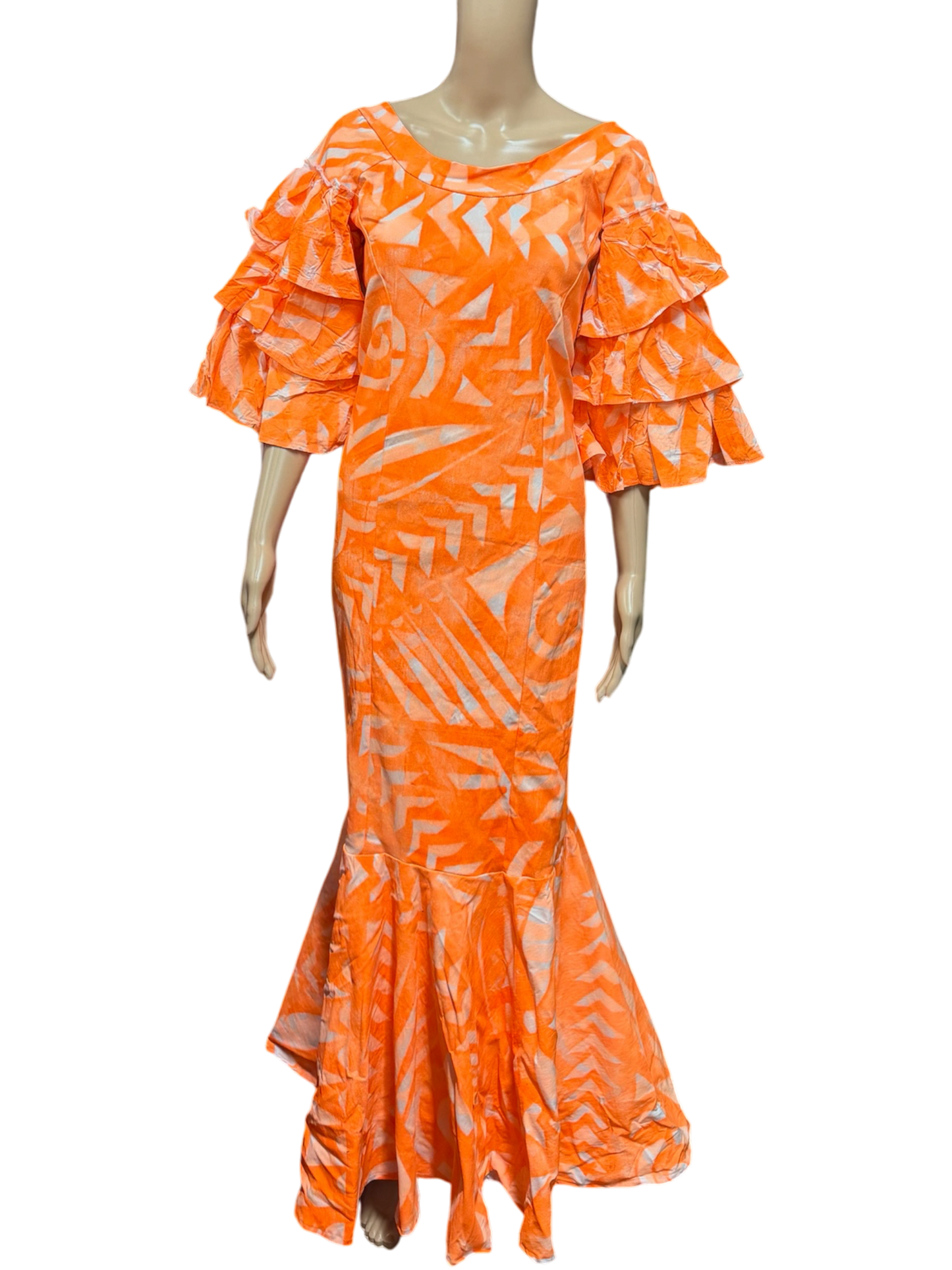 (Size 18) Mermaid Hand-painted Dress