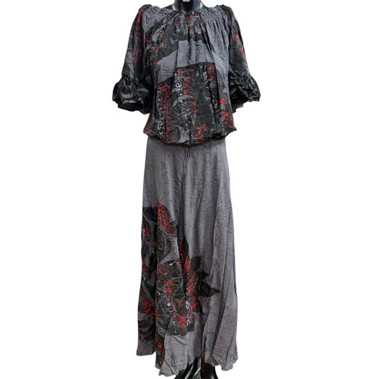 (Size 20) Hand-Painted Waist-band Dress