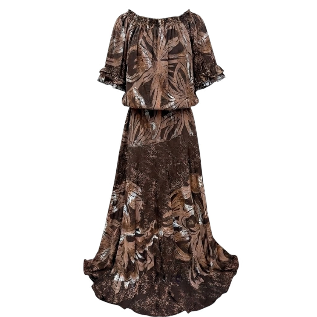 (Size 16) Hand-Painted Waist-band Dress