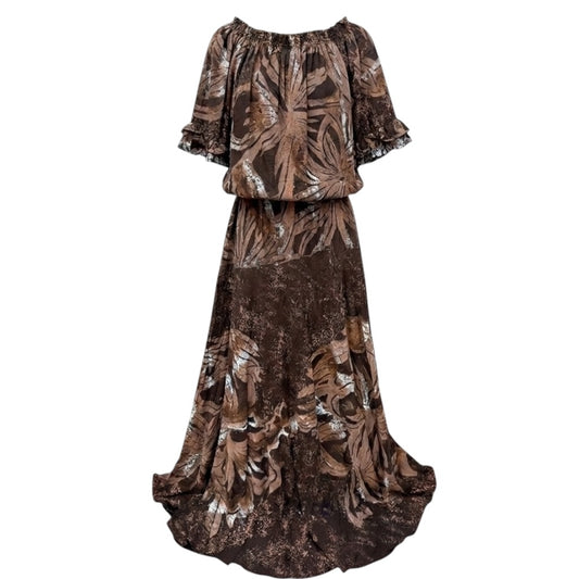(Size 16) Hand-Painted Waist-band Dress