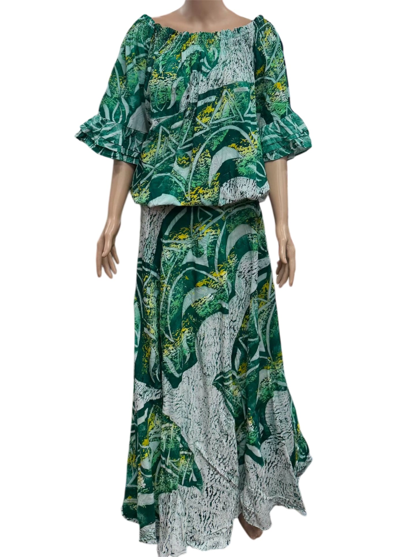 (Size 26) Hand-Painted Waist-band Dress