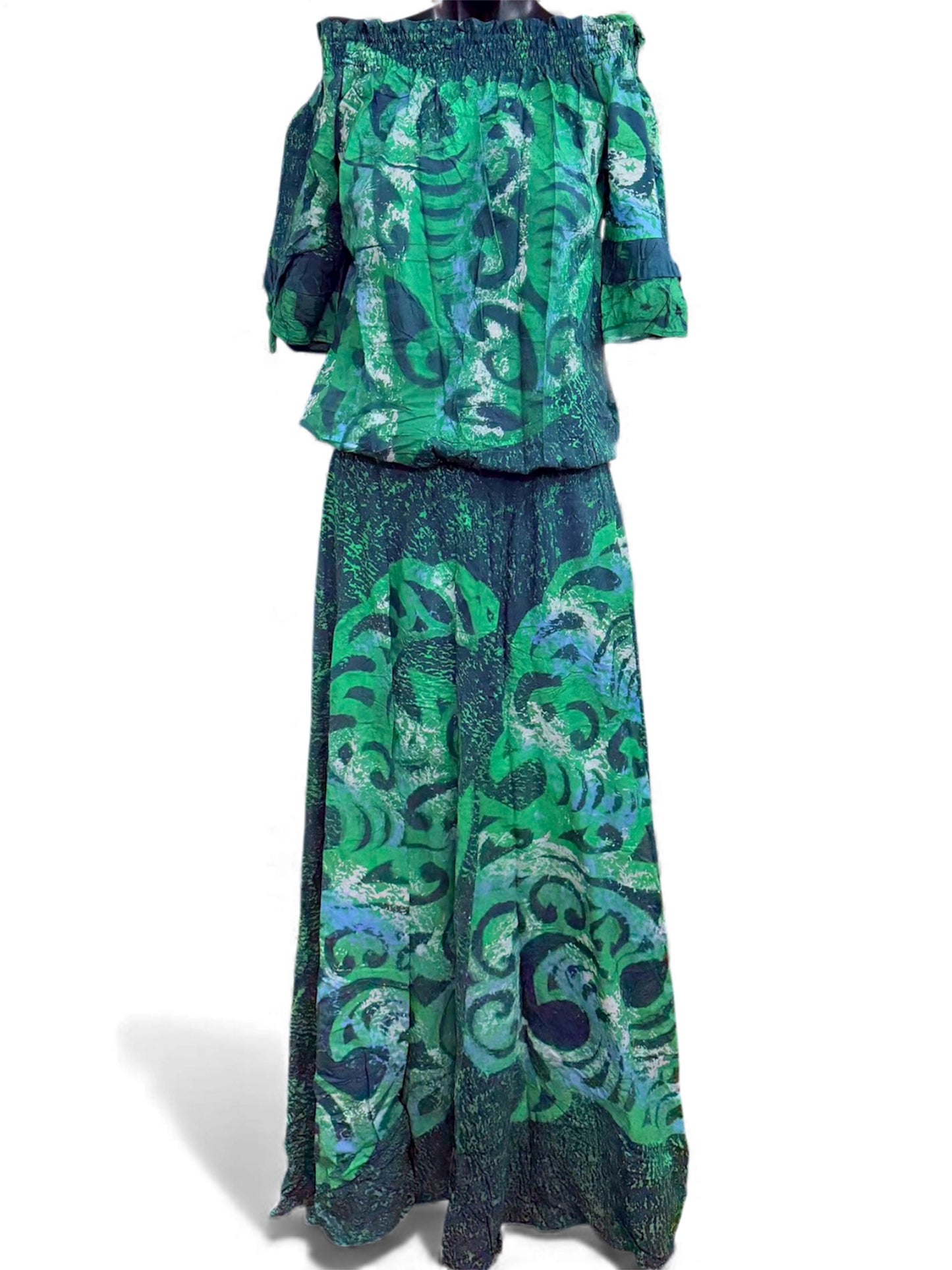 (Size 10) Hand-Painted Waist-band Dress